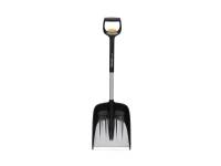 (ComputerSalg) Fiskars 1057187, Sneskovl, Metal, Sort, Sølv, Justerbar, Ergonomisk, Finland, 29 cm