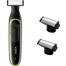 Kropp ansikte hår trimmer skägg bil cutter hår klippmaskin frisyr för män elektrisk mustasch trimer oneblade - Lägg till 2 knivset