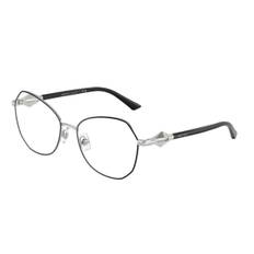 Jimmy Choo JC2011 3016 55 Briller Kvinder Black - Black On Silver - 55mm