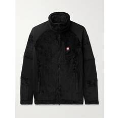 66 North - Tindur Logo-Appliquéd Jersey-Panelled Fleece Jacket - Men - Black - M
