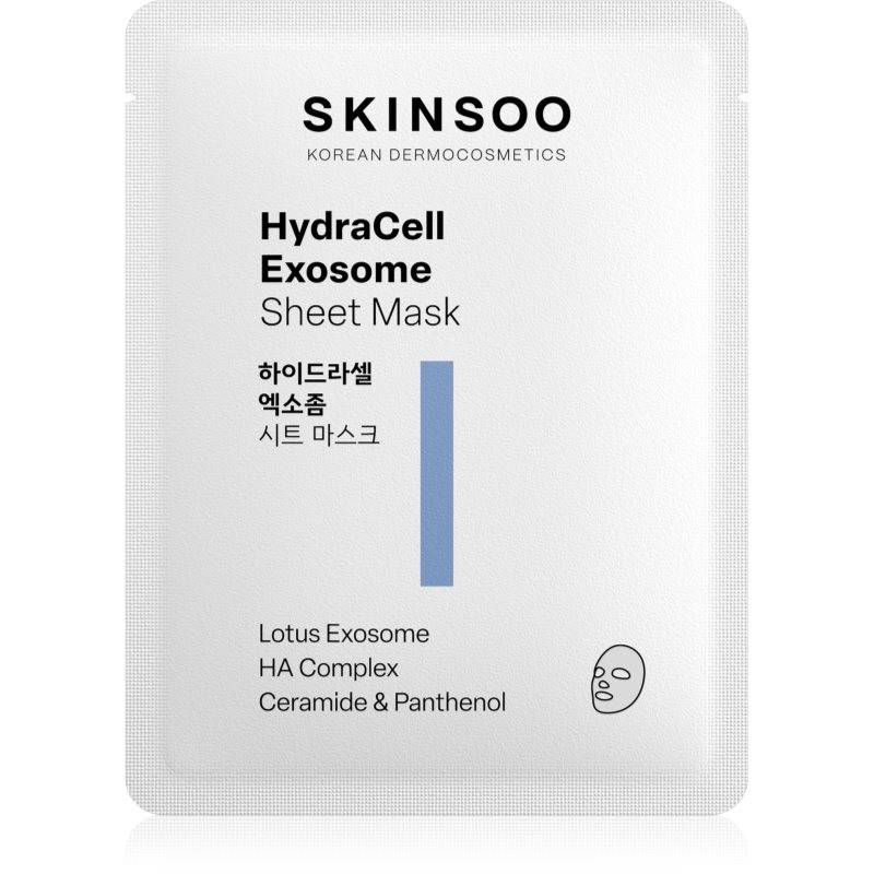 SKINSOO HydraCell Exosome Sheet Mask Fuktgivande arkmask för ansiktet 22 g