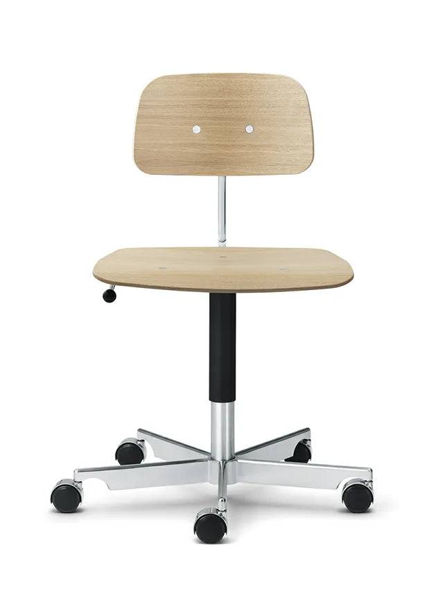 Kevi 2533 kontorstol, eg fra Montana Overhøjde D - + 30 cm + Fodring - Jacobsen Plus
