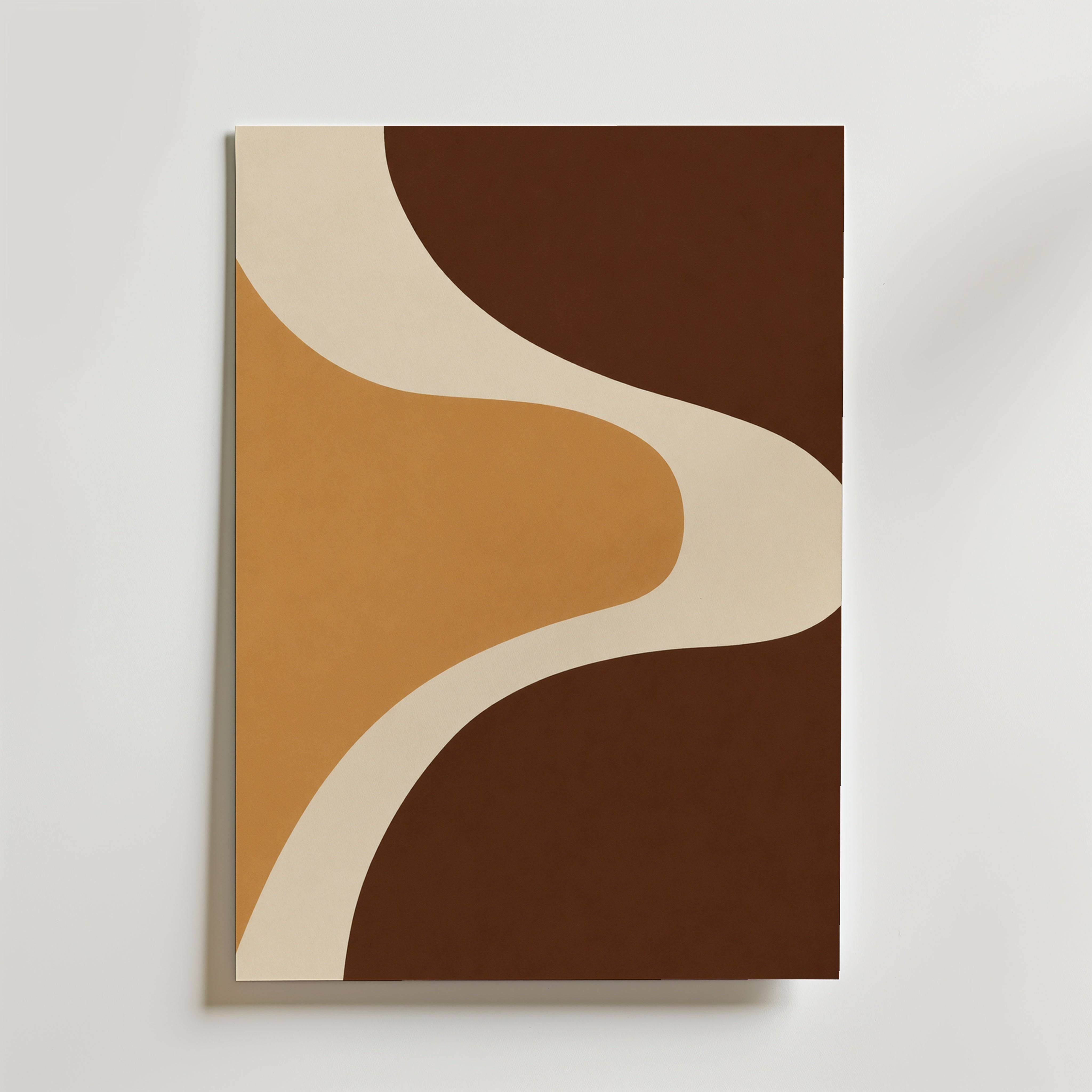 Cocoa Bend Poster - Premium Canvas 70x100 cm