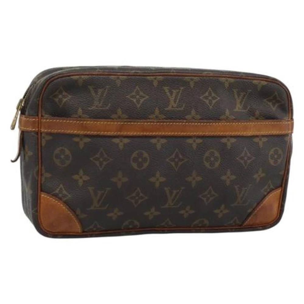 Louis Vuitton Vintage Pre-owned Vintage Monogram Clutch Taske - Vintage - unisex - Brun - ONE SIZE - Uld