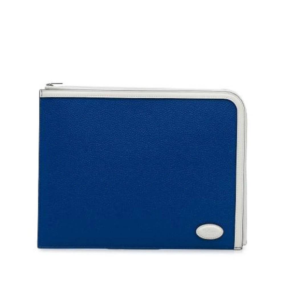 Mulberry Pre-owned Pre-owned Læder Clutch - Vintage - Dame - Blå - ONE SIZE - Læder