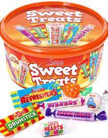 Swizzels Sweet Treats - Stor presentförpackning med olika sötsaker 600g