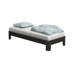 Auping Auronde Sengeramme Lav 90x210 cm - Deep Black