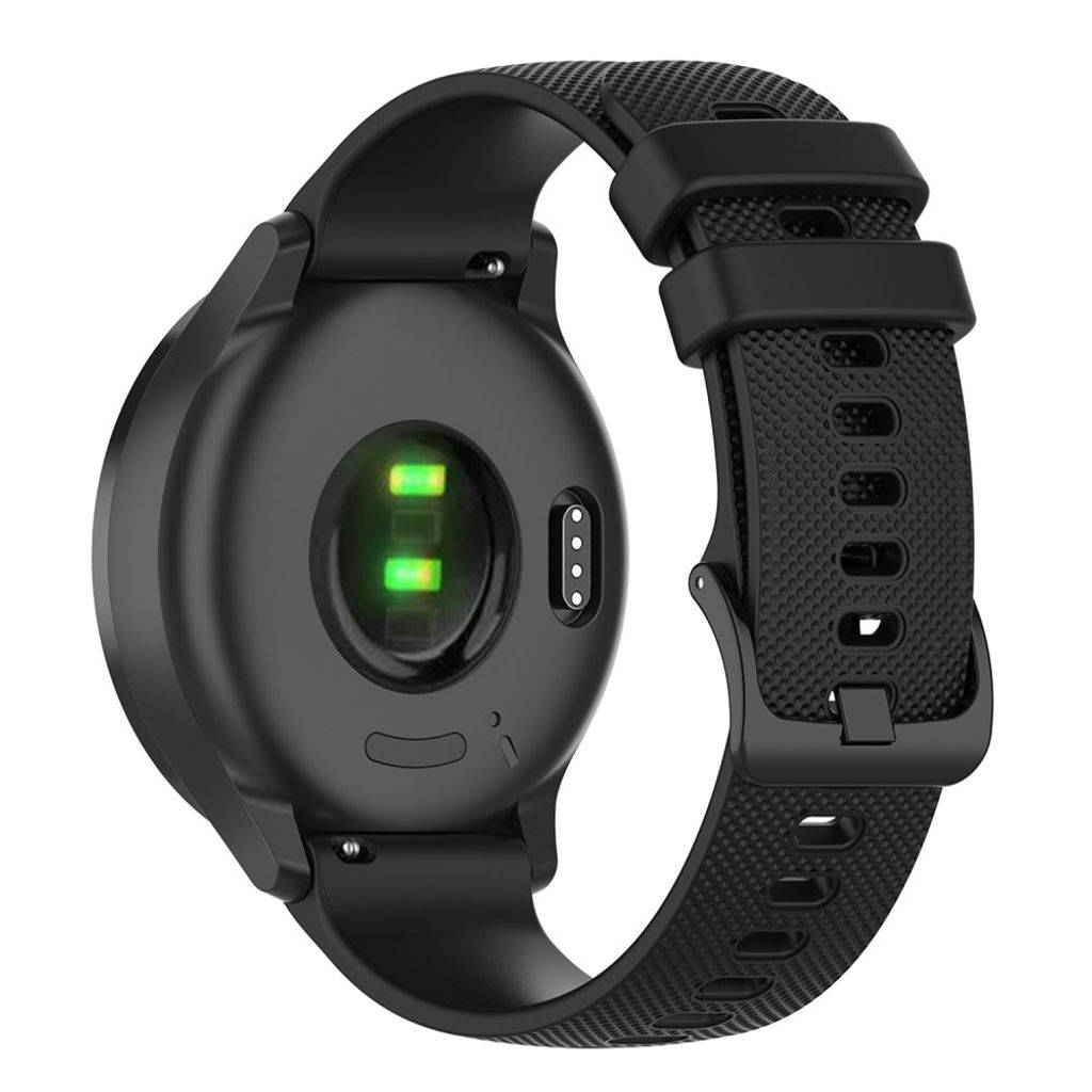 Garmin Venu/Venu SQ/Venu 2 Plus m.fl. Urrem i silikone - Sort