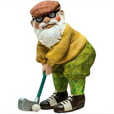 Havefigur til haven, Dekorative figurer til haven, Sjove havegnomer til udendørs (12 cm)