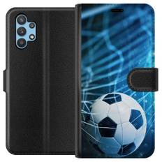 Samsung Galaxy A32 5G Sort Tegnebogsetui Fotboll