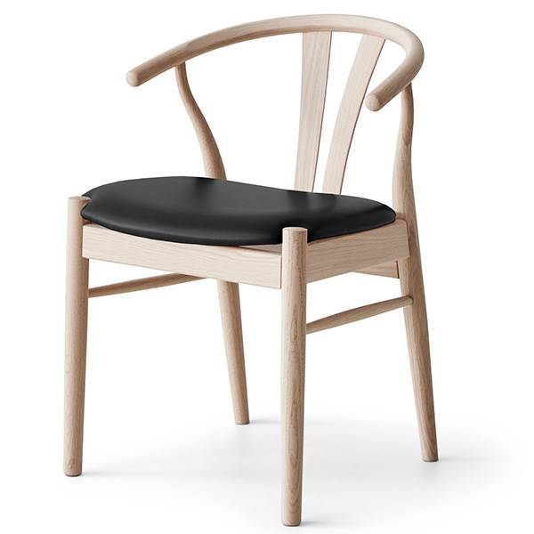 Findahl by Hammel - Frida spisebordsstol - Eg / Lak / Sydney Cognac (Læder)