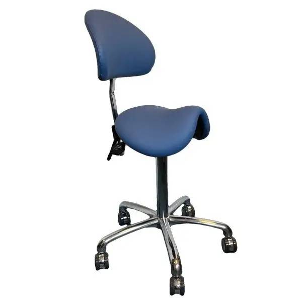 Behandlerstol Buddy Lende - Hvid med Skaterhjul - Behandlerstole - Ergonomisk behandlerstole - Wellnessudstyr.dk.