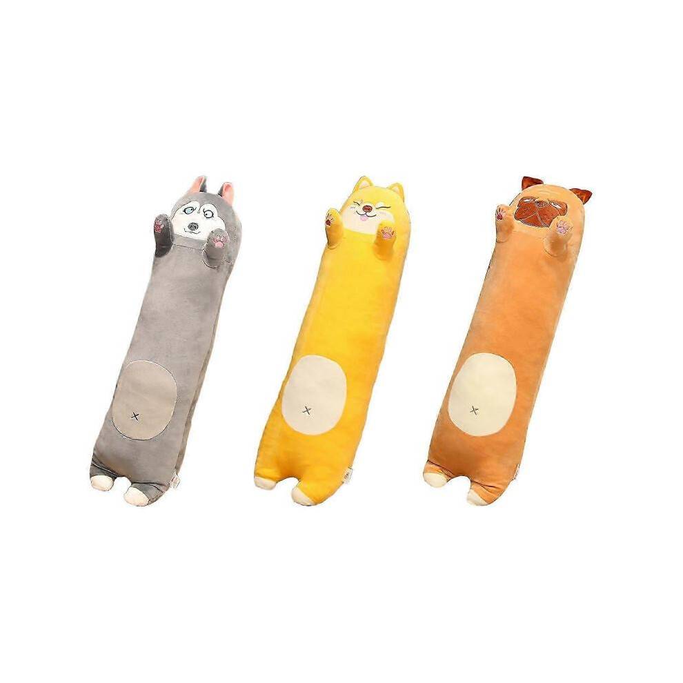 (yellow) 2023 New Lovely Dog Plush Soft Long Body Pillow, Soft Toy, Stuffed Animals, Cuddly Toy, Fluffy Long Dog Doll 2025