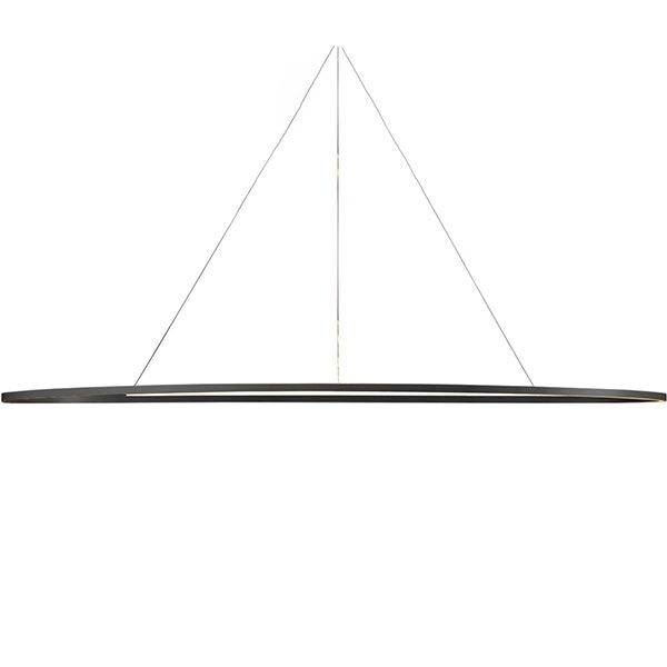 Elisse Mega Taklampa Oval Svart/ Vit Uplight 2700k - Svart / Vit