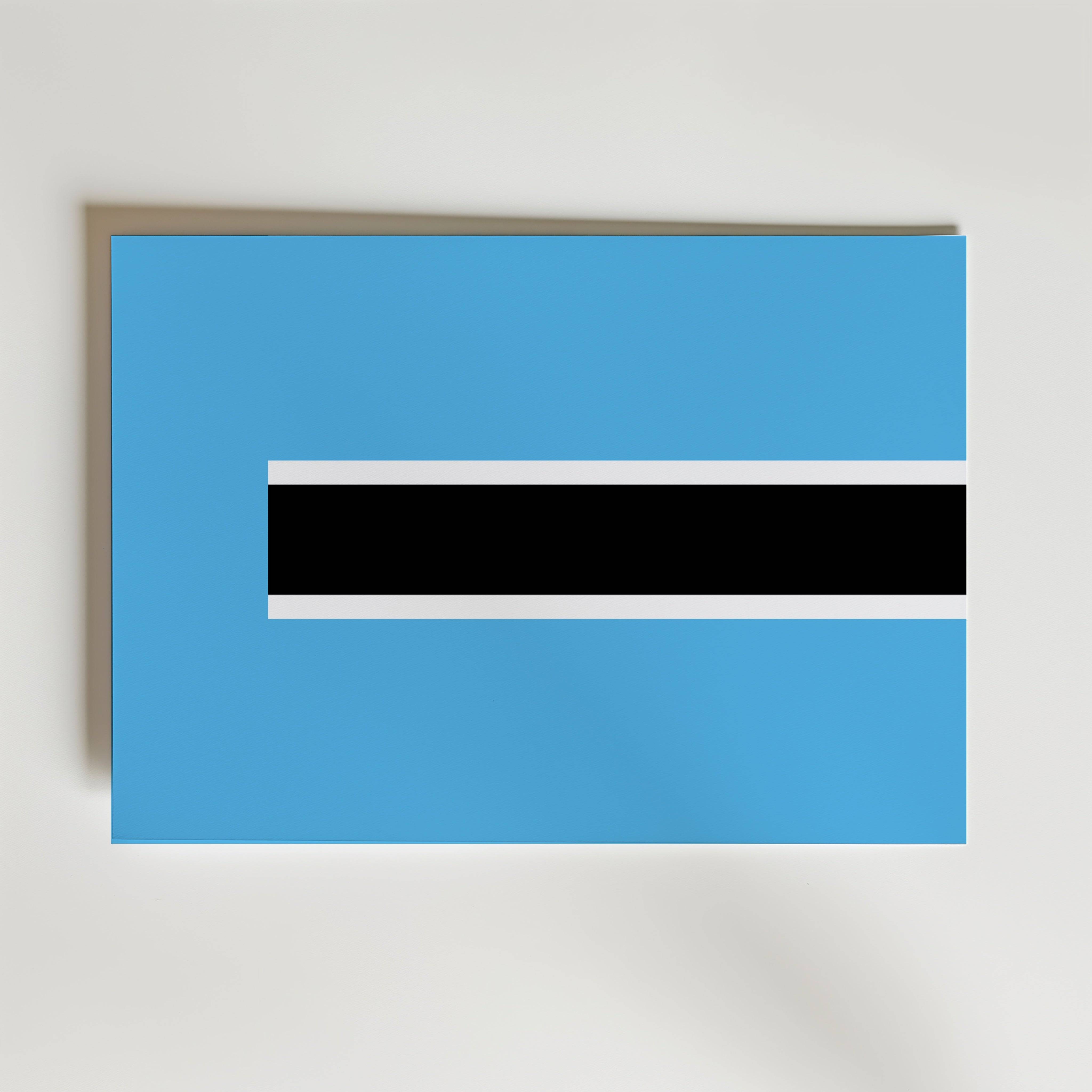 Botswana National Flag Poster - Poster 40x30 cm