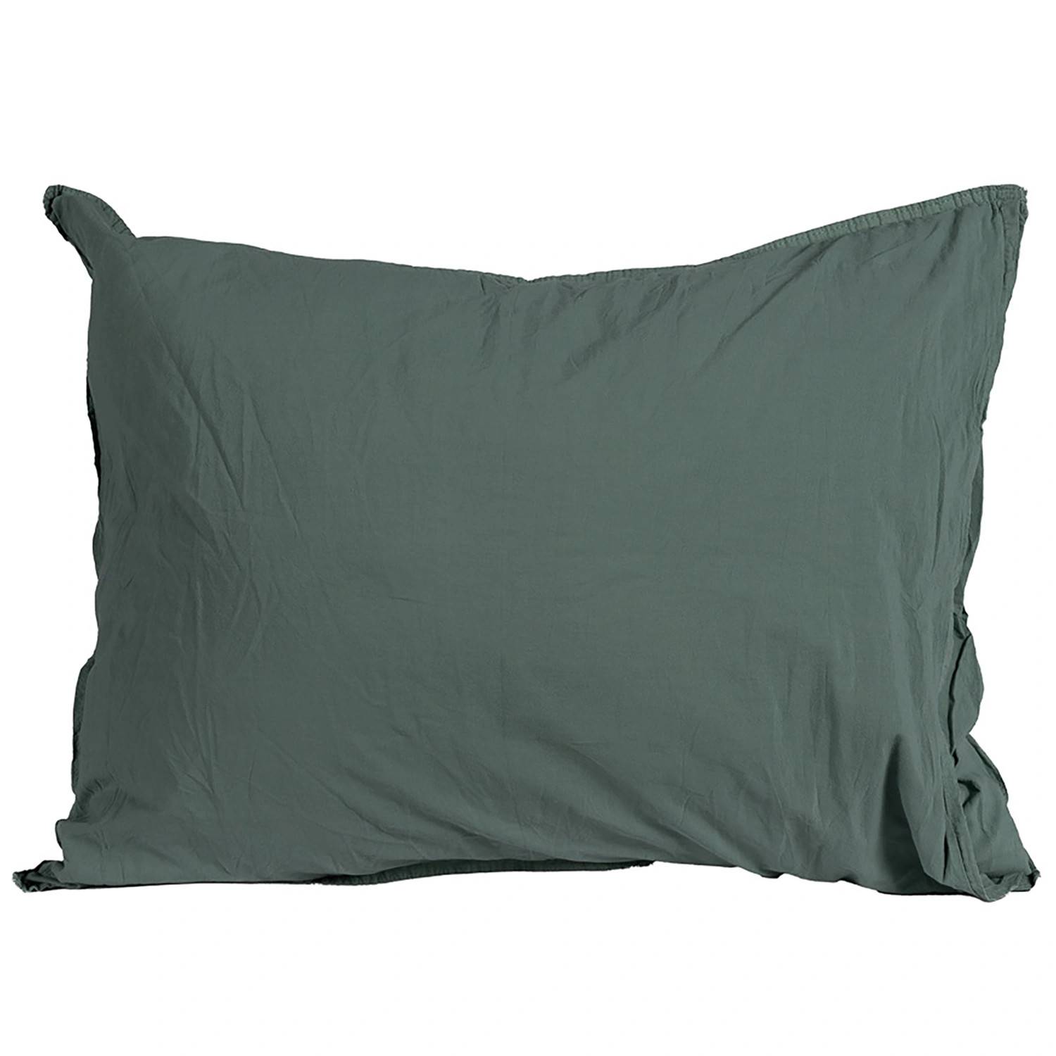 Crinkle örngott petrol 50x60 cm - Mörkgrön/Mörkblå