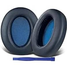 SOULWIT utbytesöronkuddar för Sony WH-XB910 XB910N Extra basbrusreducerande öronkuddar för Sony WHXB910N Mjukare öronkuddar i proteinläder (blå)