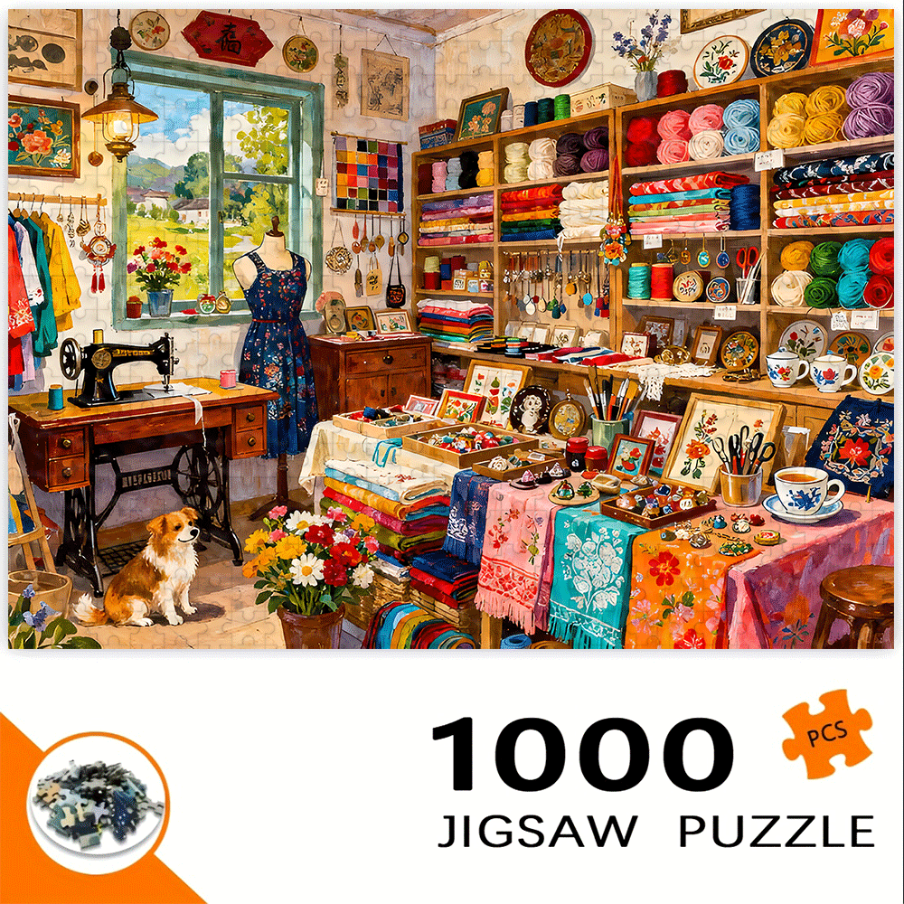 500/1000pcs Jigsaw Puzzles Featuring Natural Scenery, Animal Farms, Creative Famous Paintings, And More. High-, Ultra-high-definition Patterns For An Experience. Perfect For Holiday