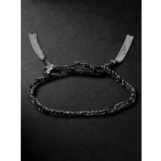 Carolina Bucci - Health Lucky White Gold and Silk Bracelet - Men - Black