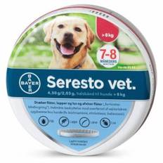 Seresto Vet. til hund over 8kg 4,50g+2,03g 1 stk. (Loppe- og flåt halsbånd)