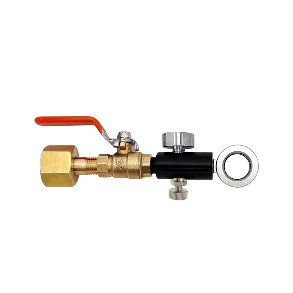 Soda Water CO2 Refill Adapter for Quick Connect Cylinder DUO Art Terra Charging, Valve 2kPsi Gauge W
