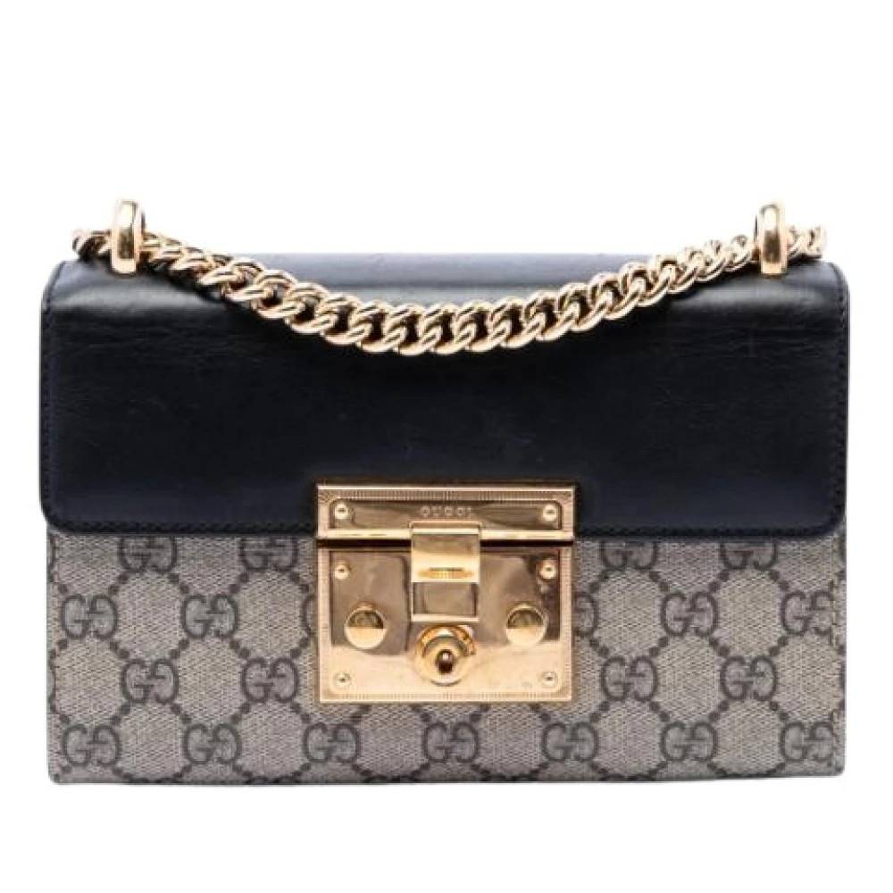 Gucci Vintage Pre-owned Vintage Crossbody Taske - Vintage - Dame - Beige - ONE SIZE - Læder