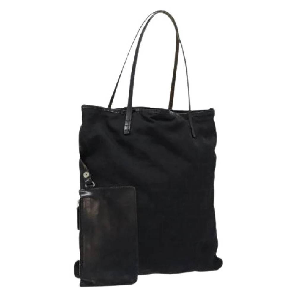 Fendi Vintage Pre-owned Canvas fendi-tasker - Vintage - Dame - Sort - ONE SIZE - Tyl