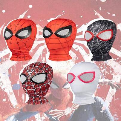 Universe Character Mask | Lätt och hållbar elastisk tyg | Cosplay-tillbehör | Urban Hero-stil | Flerfärgat mönster | Mask med full täckning | Enkel at
