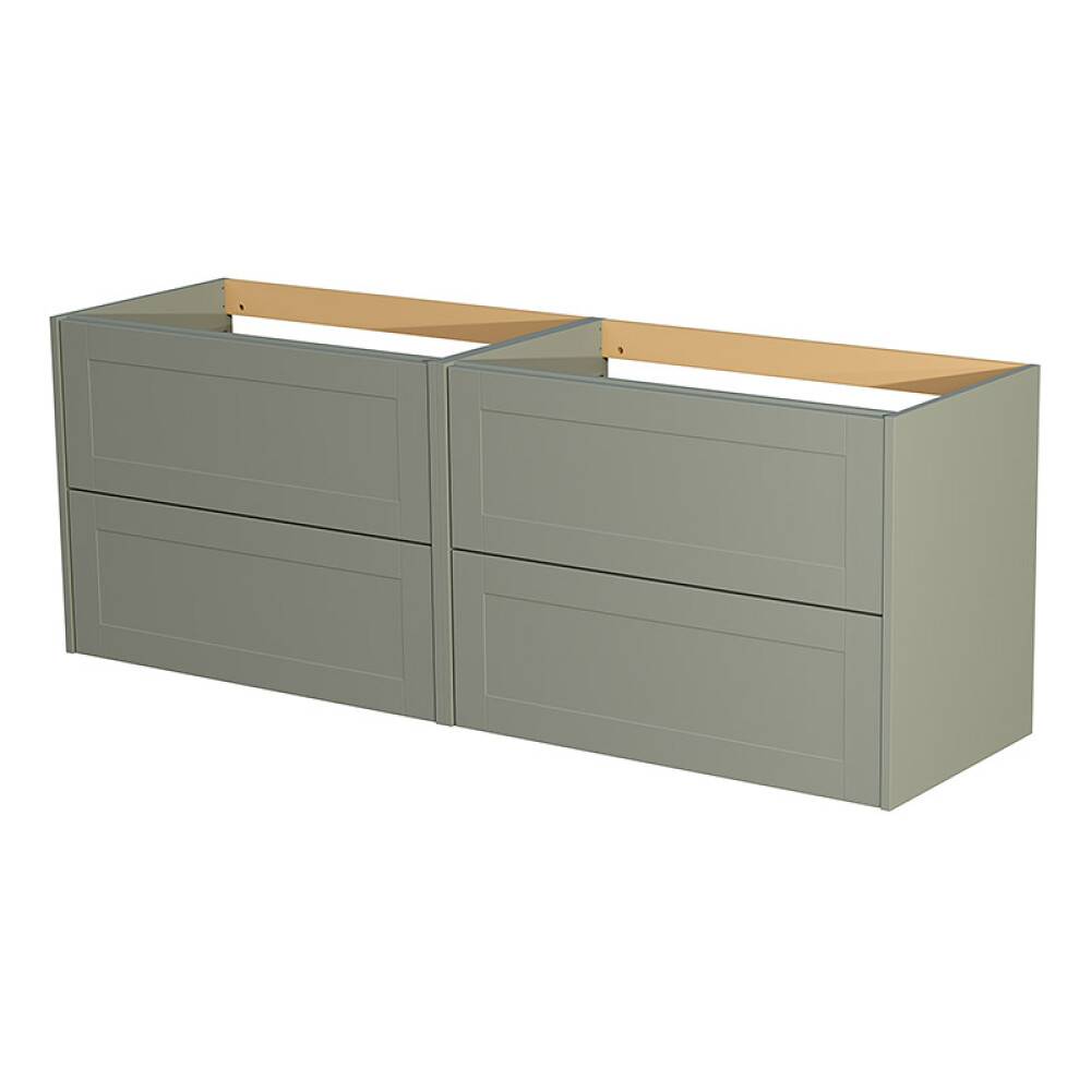 TVÄTTSTÄLLSSKÅP CAMARGUE AURA DUBBEL 160CM 4 LÅDOR SHAKER OLIV