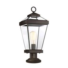 Quoizel Ravine Medium IP44 Pedestal Light in Western Bronze