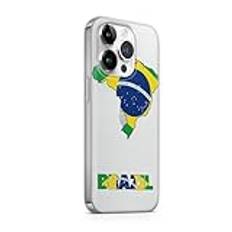 Sunny-Case Germany flagga mobiltelefon skal skydd transparent kompatibel med iPhone X/Xs motiv Brasilia M7