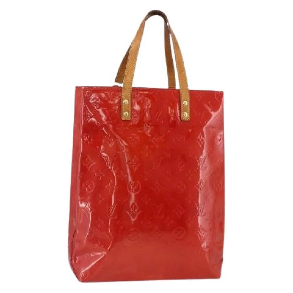 Louis Vuitton Vintage Pre-owned Vintage Patent Leather Tote Bag - Vintage - Dame - Rød - ONE SIZE - Læder