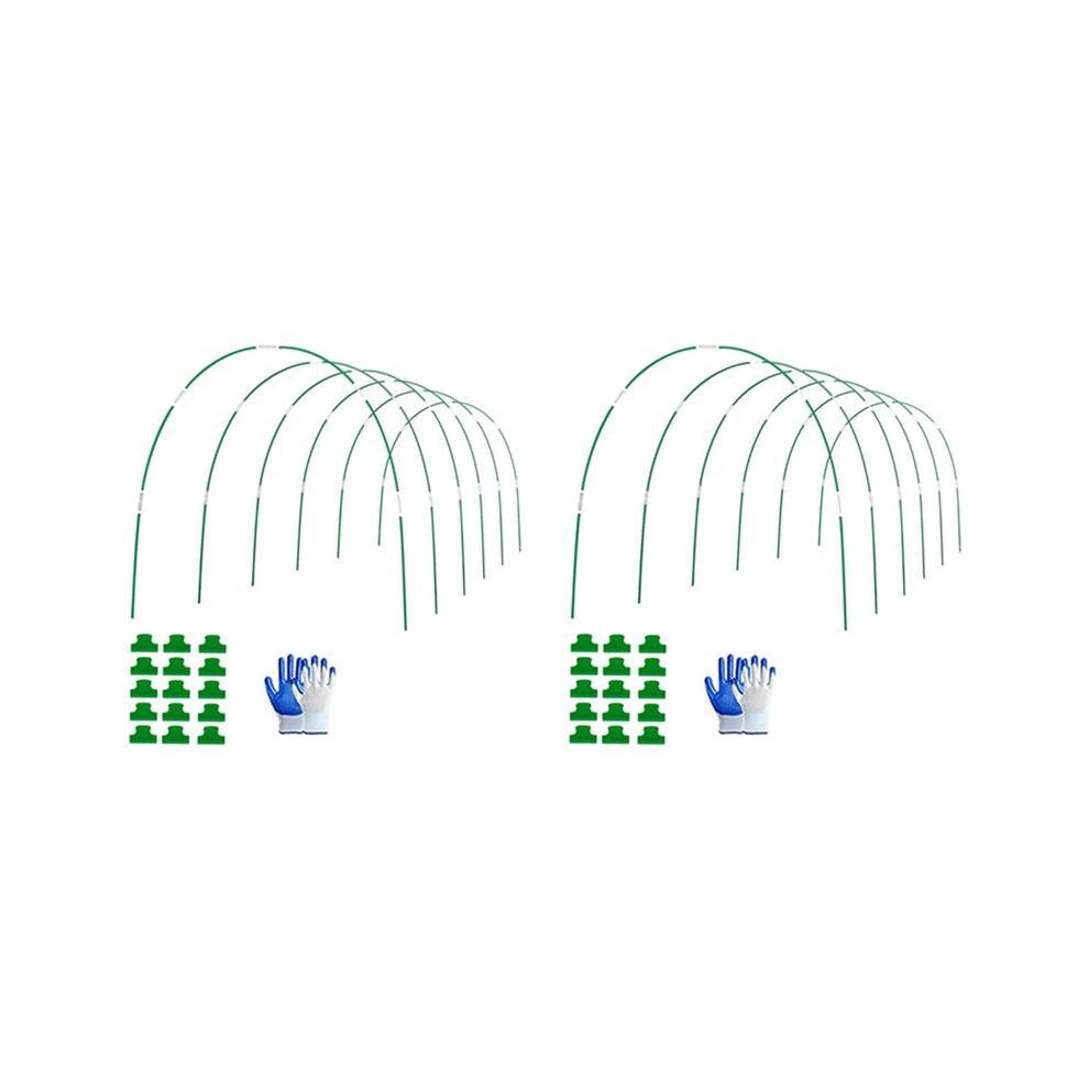 Garden Hoops for Raised Bed, 12 Sets of 8FT Long Greenhouse Hoops Grow Tunnel, Rust-Free Fiberglass Support Hoops Frame
