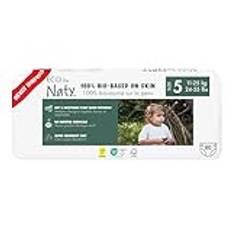 Eco by Naty Baby Öko Windeln - umweltfreundliche Premium-Bio Windeln aus pflanzenbasierten Materialien, ideal für empfindliche Babyhaut (Größe 5 - 80 Stück)