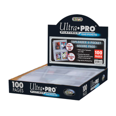 Ultra Pro 4-Pocket Secure Platinum Page for Toploaders - Display (100 Pages)