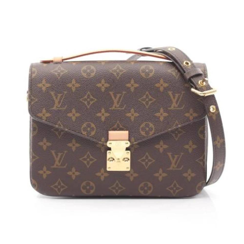 Louis Vuitton Vintage Pre-owned Monogram Pochette - Vintage - Dame - Brun - ONE SIZE - Læder