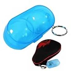 Pong bollhållare – Pong Ball Container-hållare | -Pong bollhållare, pong boll med kedja, 2 kulor hög hårdhet tennis förvaringslåda pong boll förvaringslåda för vuxna bordtennis entusiaster