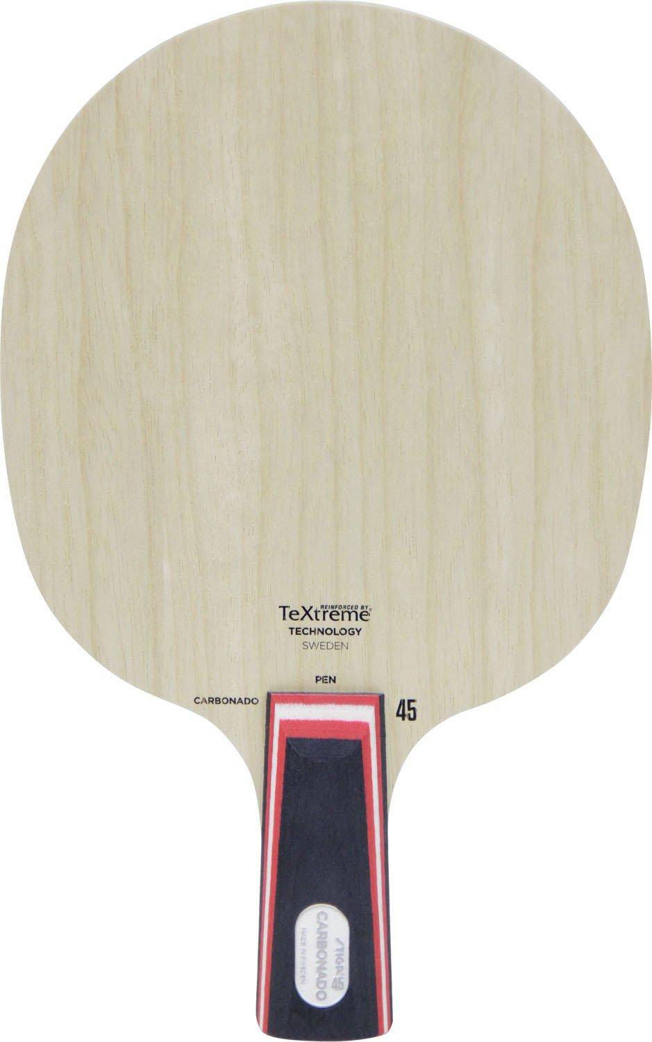 STIGA Carbonado 45 Table Tennis Racket with Chinese Pen Used by Zhu Grip, Yulin, 1062-65