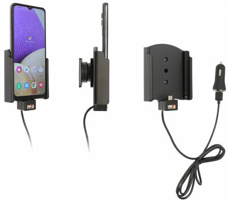 Brodit Aktiv hållare med USB-kabel och cigg-adapter, Samsung Galaxy A32 5G SM-A326U1/DS