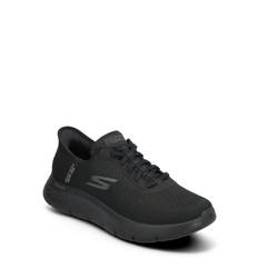 Mens Go Walk Flex Hands Up Low-top Sneakers Black Skechers