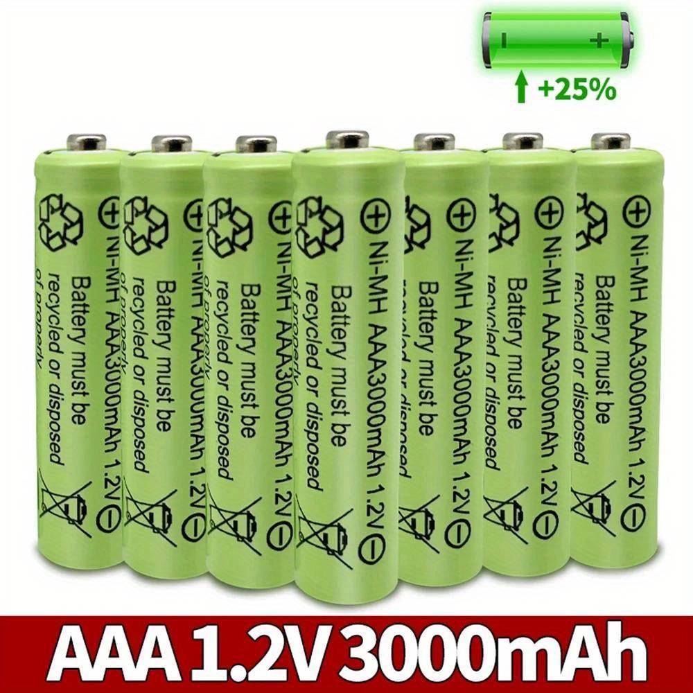 Aaa 3000mah 3a 1.2v Ni-mh Rechargeable Battery Cell For Mp3 Rc Toys Led Flashlight Flashlight Camera Toy Batteries