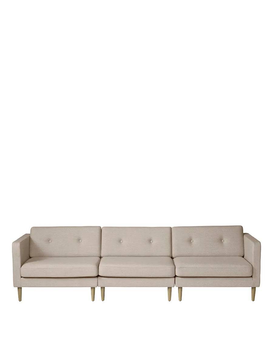 L42 Firhøj Sofa 3-Personers, beige fra FDB Møbler - Jacobsen Plus