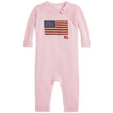 Polo Ralph Lauren Heldragt - Strik - Acacia Pink m. Flag - Polo Ralph Lauren - 74 - Heldragt