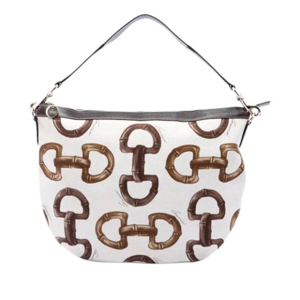 Gucci Vintage Pre-owned Hobo Bag - Vintage - Dame - Hvid - ONE SIZE - Uld