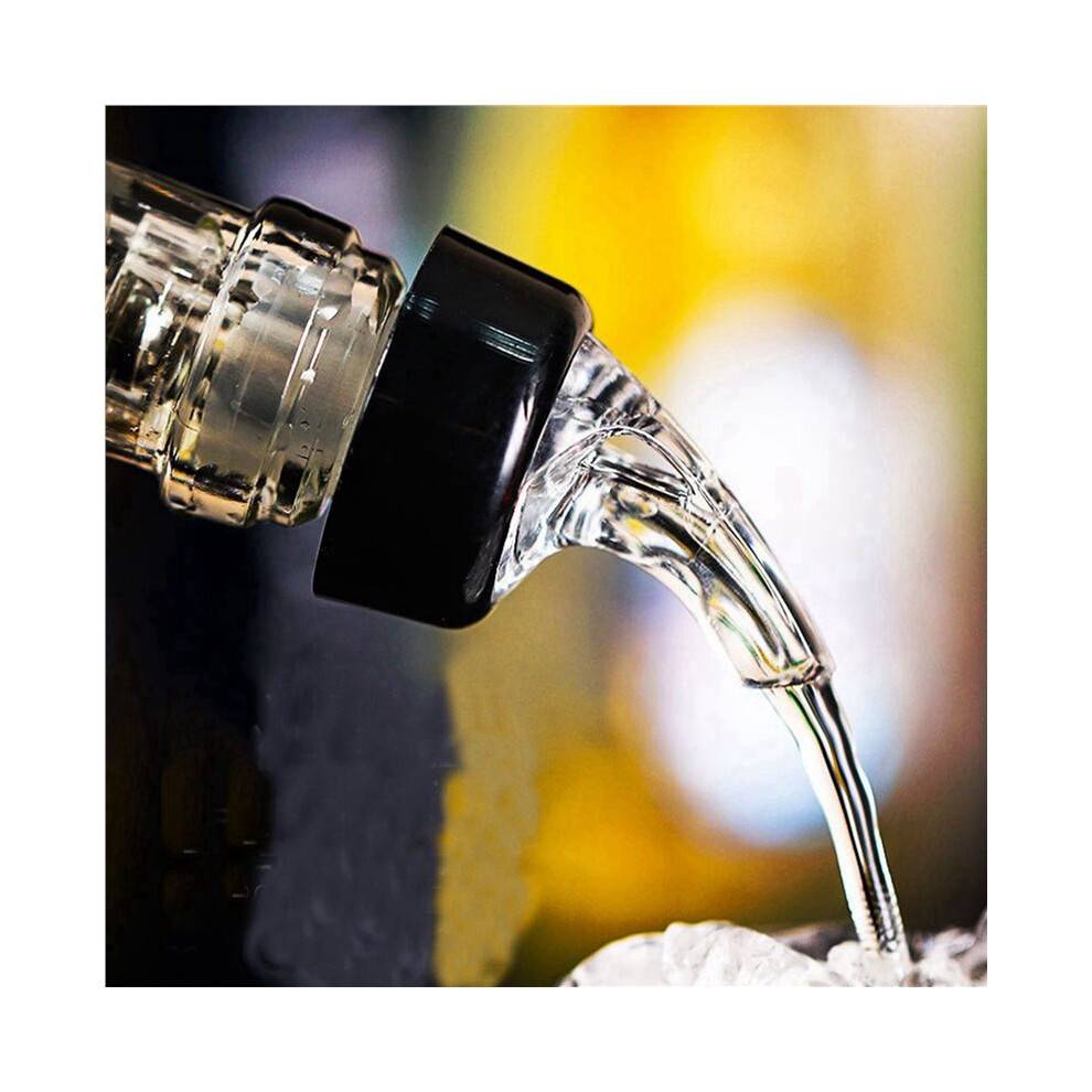 3X Automatic Measured Bottle Pourer Plastic Wine Pourer Clear Quick Measure Whisky Liquid Liquor Wine Cocktail Dispenser