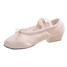 Barfotaskor dam sommar ballerina – dansskor dam latin sneakers eleganta sommarskor halkfria arbetsskor andas löparskor casual barfotaskor stora storlekar halvsko båtskor, Beige, 42 EU