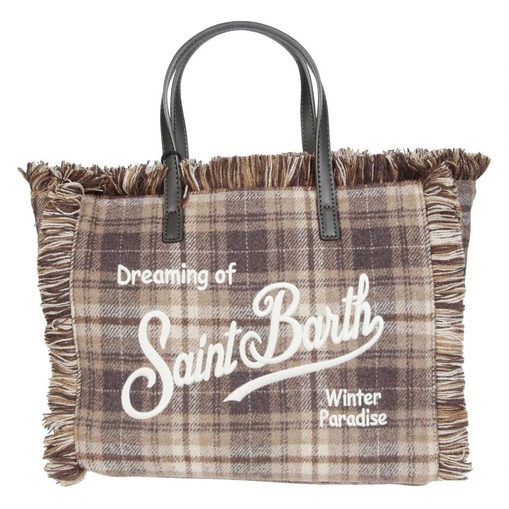 MC2 Saint Barth Colette Wool Tote - Tasker - Dame - Brun - ONE SIZE - Uld