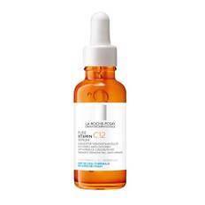 La Roche Posay Pure Vitamin C12 serum, anti-aging vård med 12% C-vitamin, regenererande anti-rynk-ansiktsvård, uppstramande, ljusare och antioxidant, mot pigmentfläckar, 30 ml