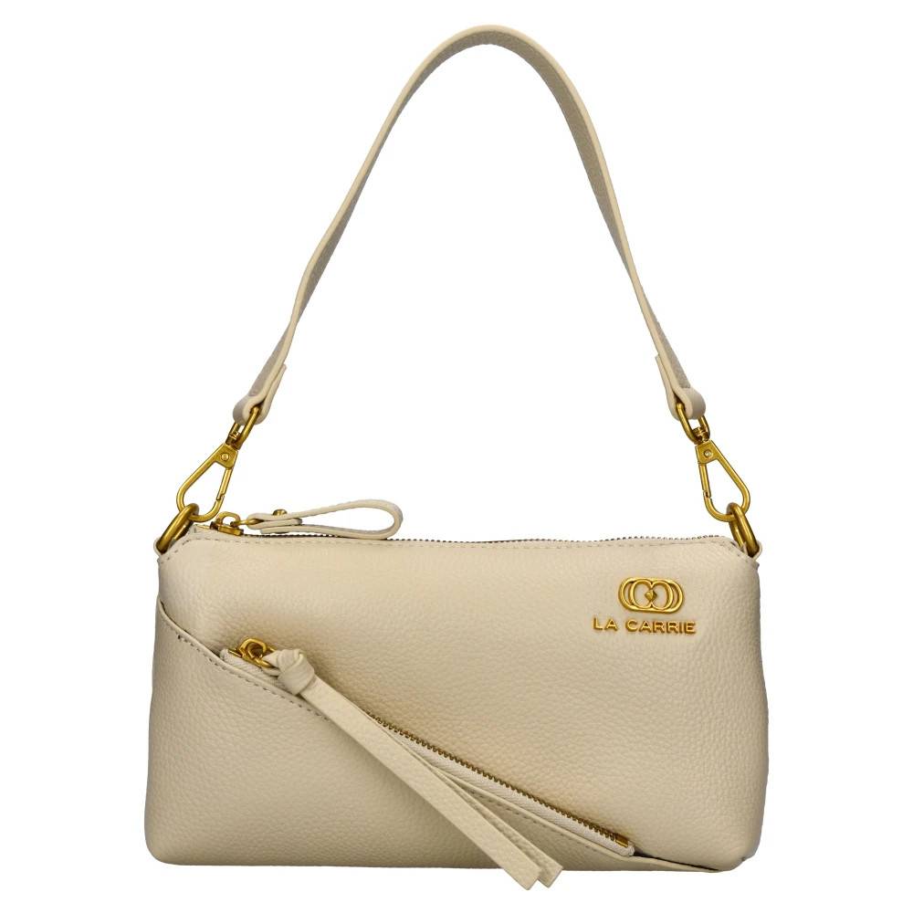 La Carrie Zip Double Bag - Tasker - Dame - Beige - ONE SIZE - Uld