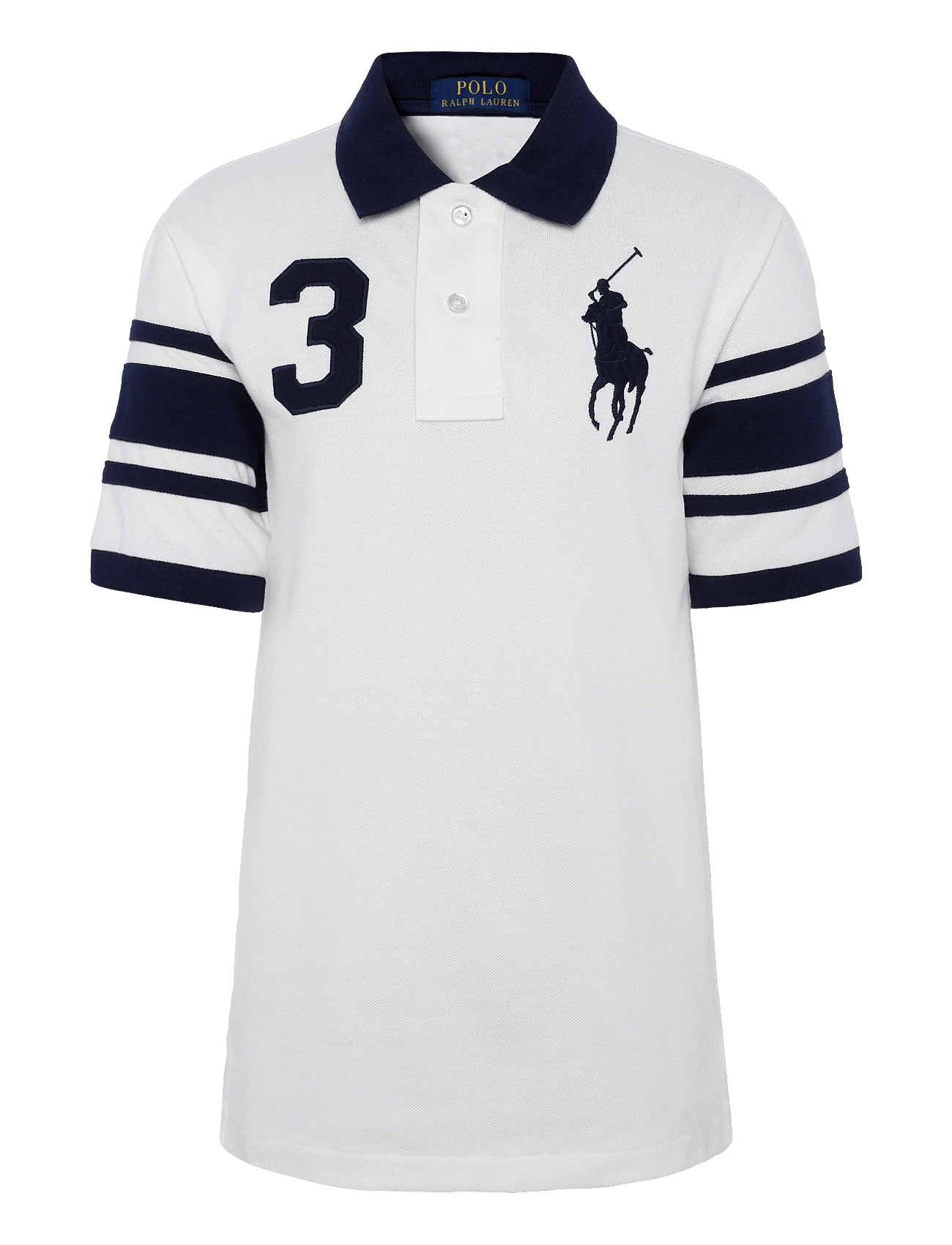 Ralph Lauren Kids 20/1 Mesh-Knt-Polo - White - 163-174